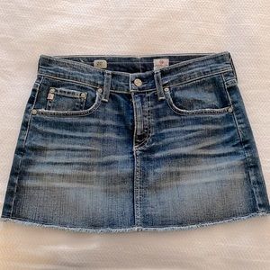 AG Adriano Goldschmied, Jean A Line Mini Skirt, Size 27